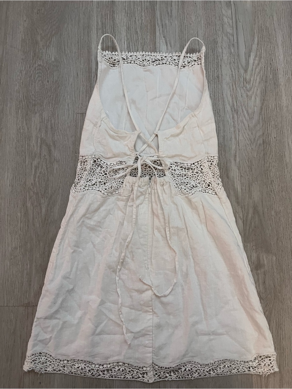 Abercrombie & Fitch white crocheted lace midi dress Size S - Picture 3 of 11